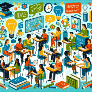 Cuestionario sobre Análisis de Ensayos Argumentativos – AI Quiz Theme Image