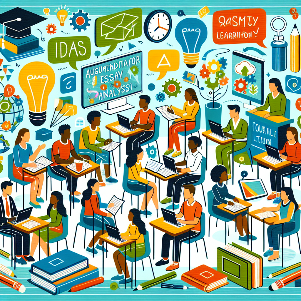 Cuestionario sobre Análisis de Ensayos Argumentativos – AI Quiz Theme Image