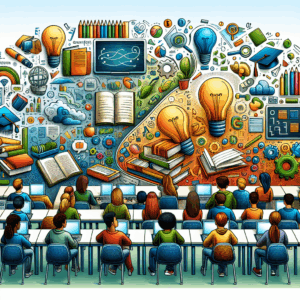 Estructura y Fluidez de Oraciones: Combinando y Modificando Oraciones – AI Quiz Theme Image