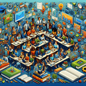 Práctica de Skimming y Scanning: Encontrar Información Específica Rápidamente – AI Quiz Theme Image